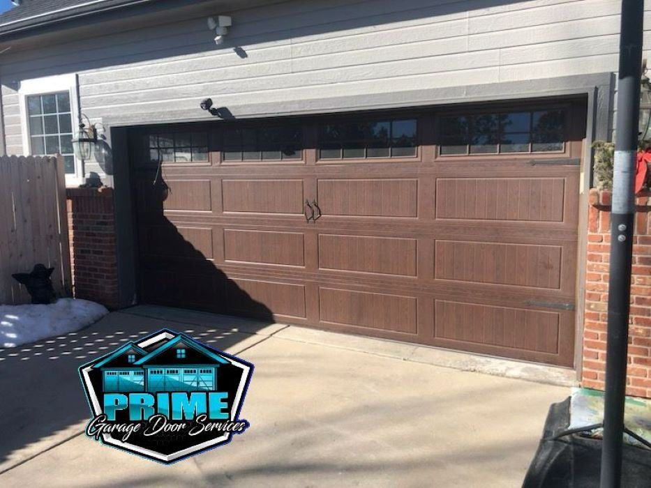 Garage door serviced by Prime Garage Door Services